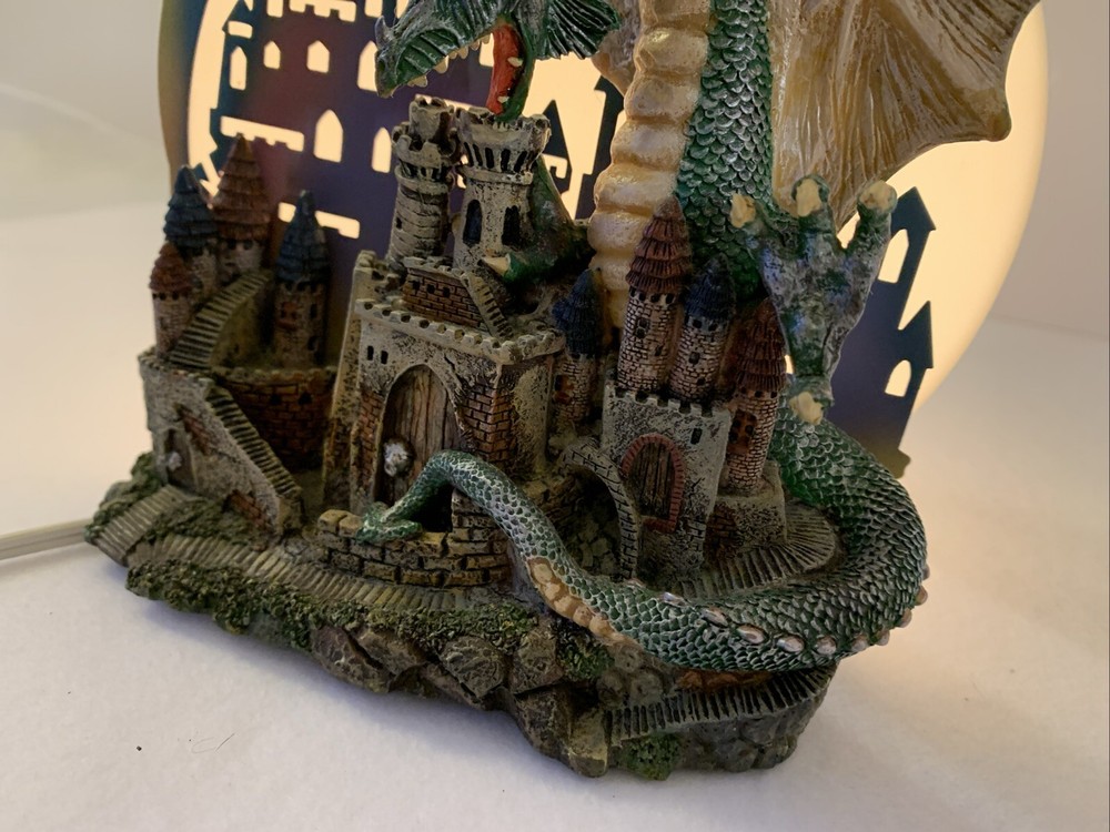 Vintage Mystical Legends Dragon - Shadow Cast Castle Night Light/Lamp