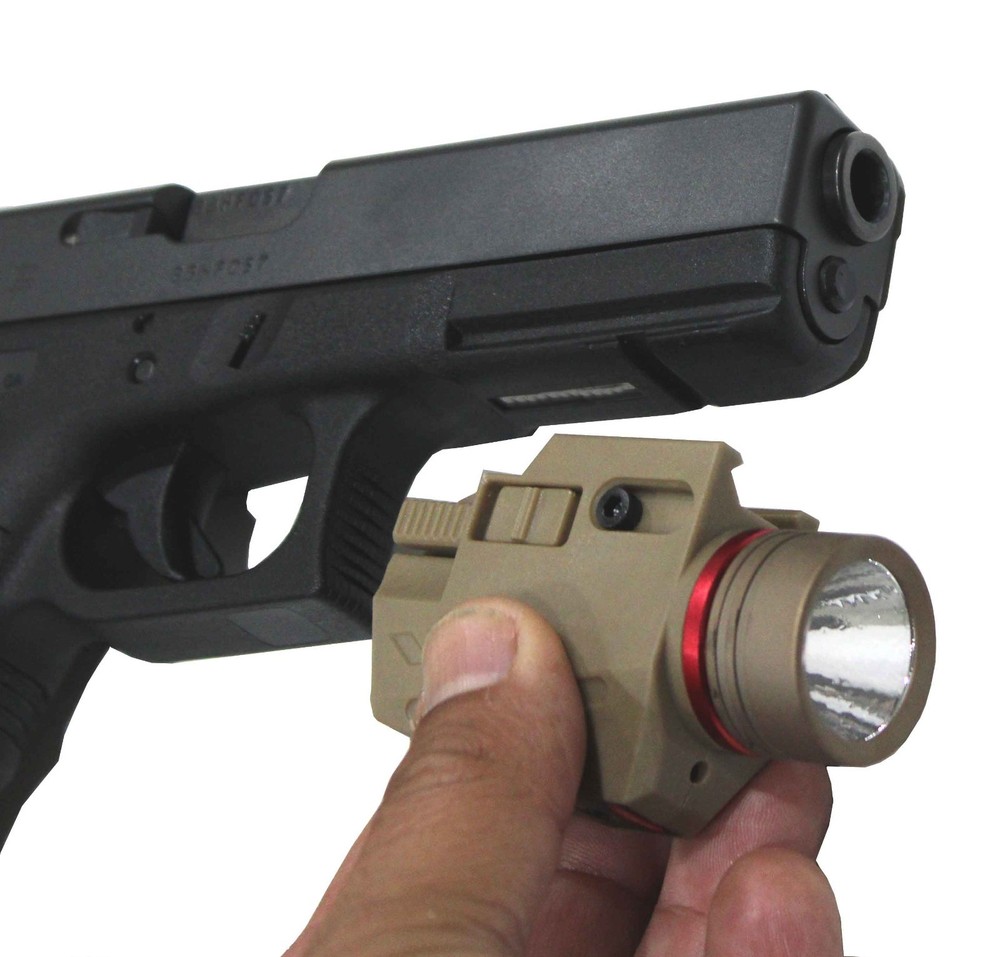 Trinity Flashlight 300 lumens tan polymer compatible with ruger american model.