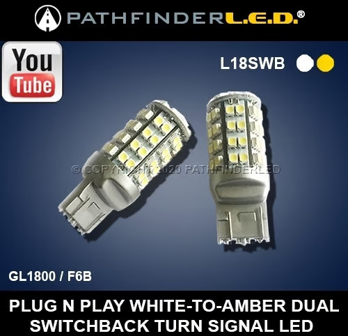 Pathfinder L18SWB Switchback Replacement High Performance LED Bulb - White/Amber