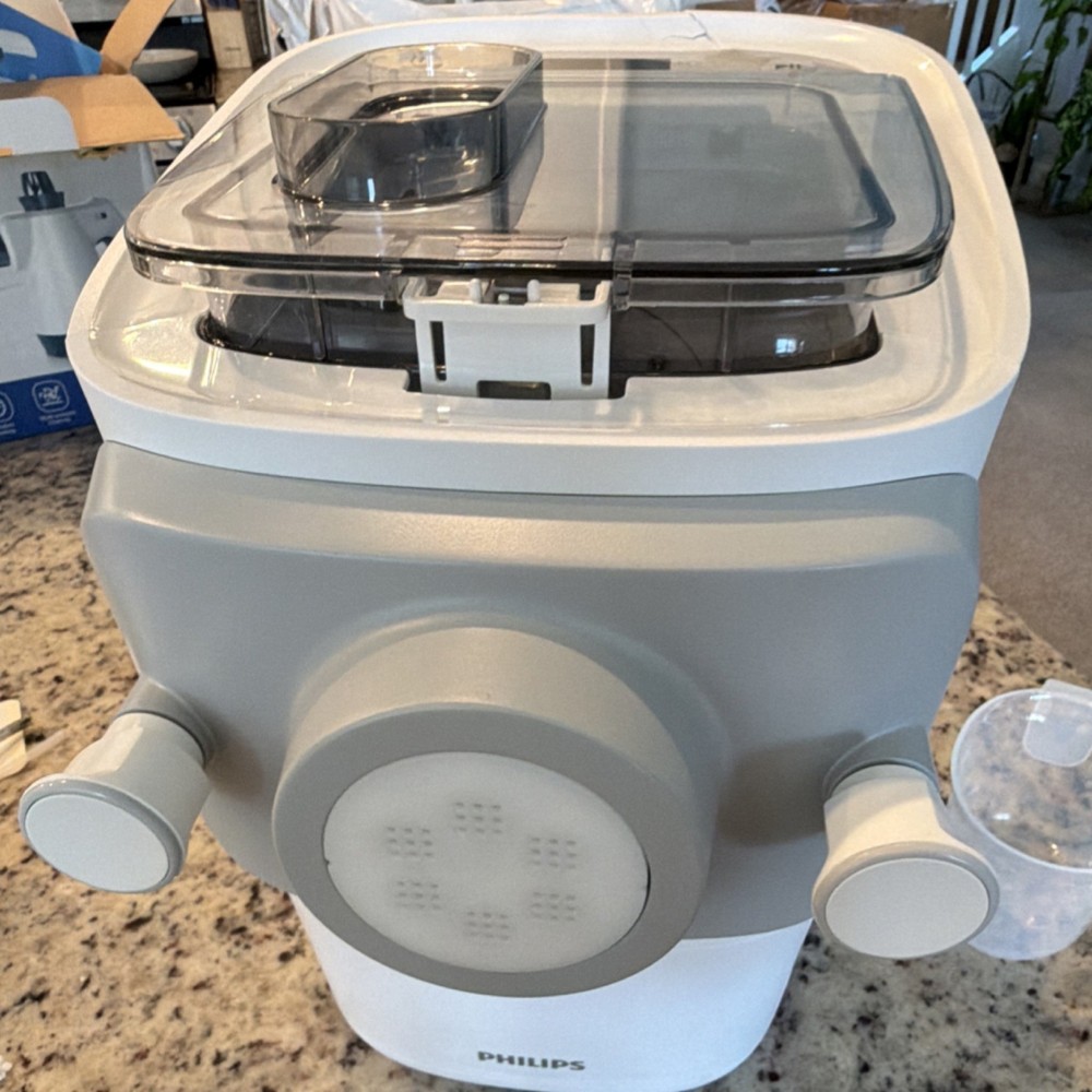 Philips Automatic Electric Pasta Maker/Extruder White Gray