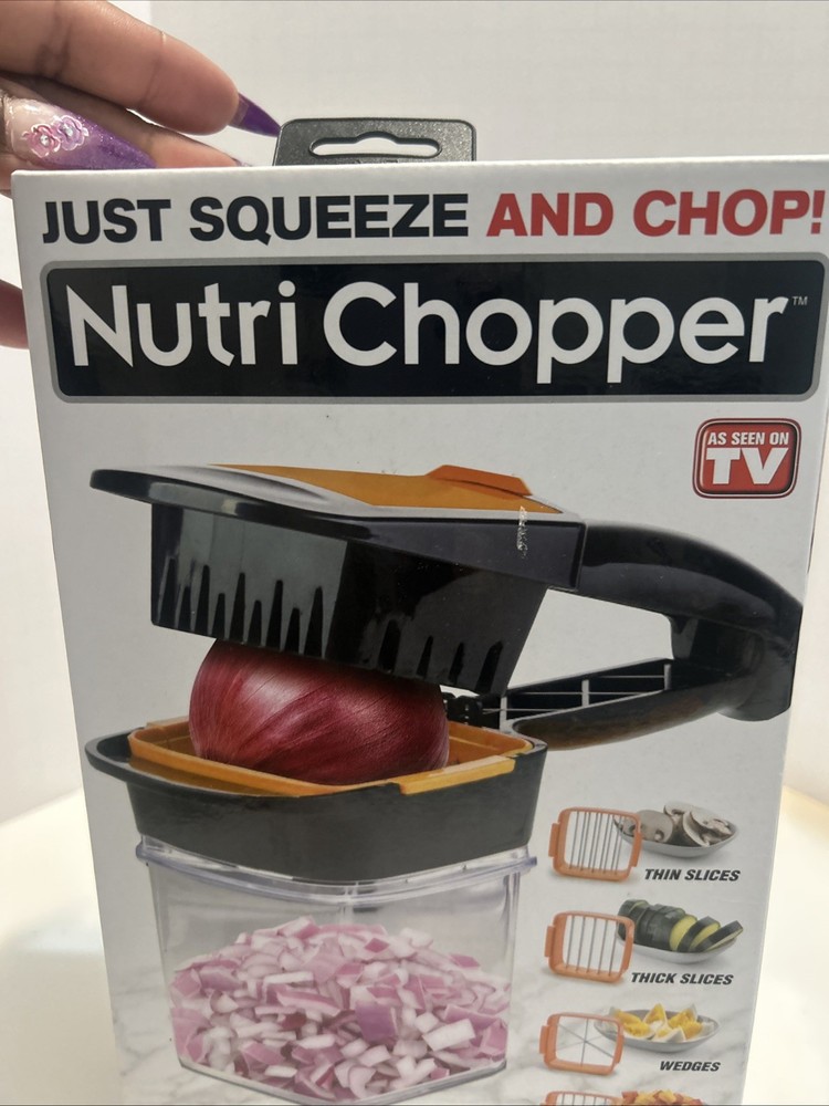 Nutri Chopper 4-Way Thin/Thick ,As Seen On Tv Bonus Storage Container