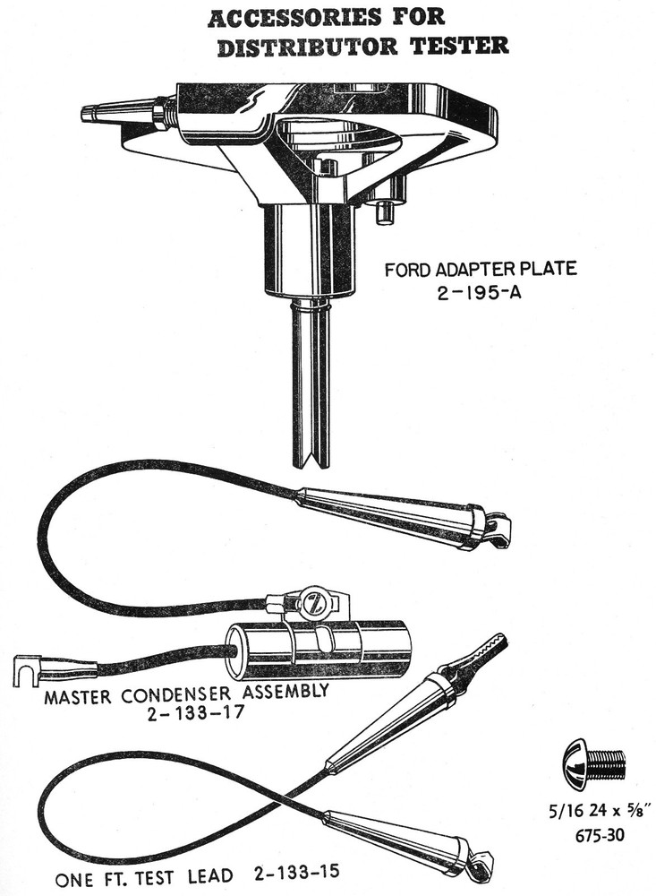 Operator's Instruction Manual 1944 SUN Distributor Tester Master Model MD-5 MD5
