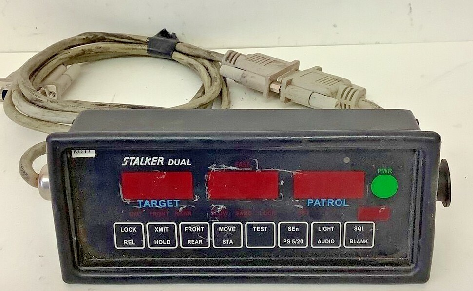 Stalker Dual Police Radar Push Button Display Head Unit Only W/ Cables