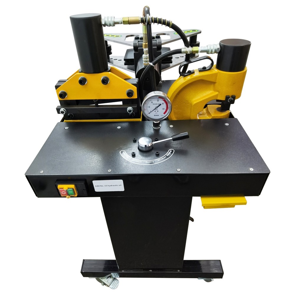 110V 200-Type Electric Multi-functional 5-in-1 Busbar Processing Machine 0°-90°