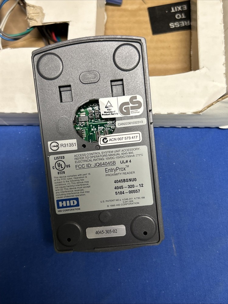HID Entryprox 4045BGNU0 Stand-Alone Keypad Reader Untested