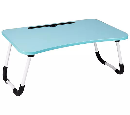 Portable Foldable Lap Desk Laptop Bed Table Tray with Device Holder