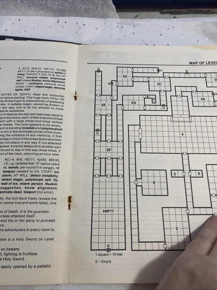 Doc's Island Advanced D&D RPGA VHTF Used TSR R-4 Module