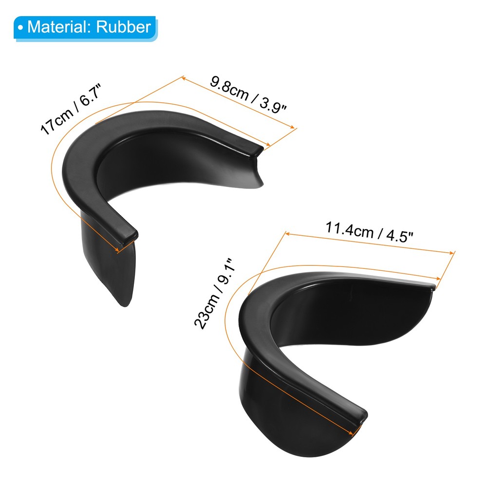 6Pack Billiard Hole Liners Rubber Pool Table Pocket Liners Replacement Black