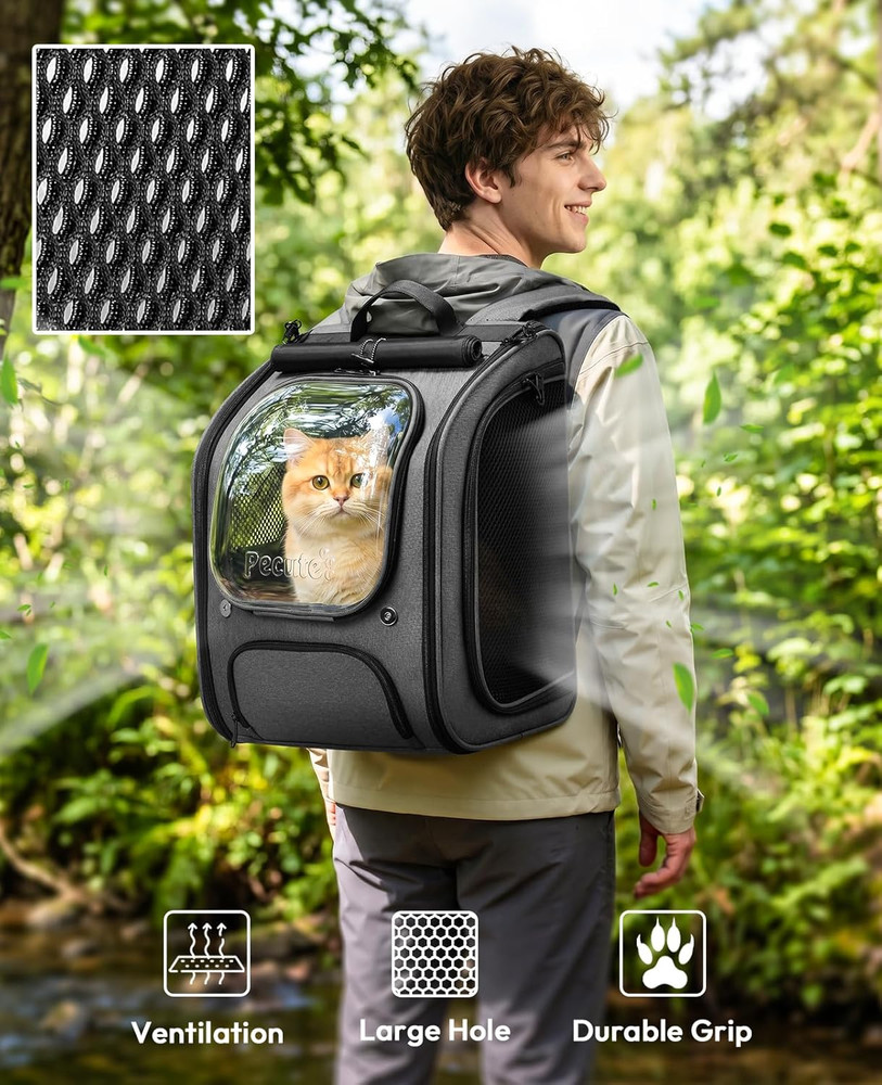 Cat Backpack Carrier, Large Space Cat Bubble Backpack, Breathable Cat Carrier, S