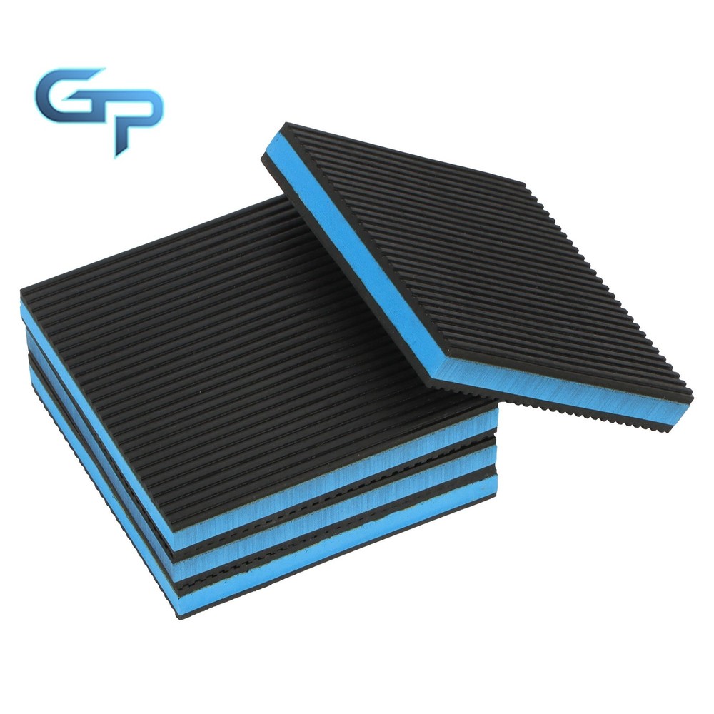 4 Pack 6"x6"x7/8" Equipment Vibration Pads Multi-Layer Construction