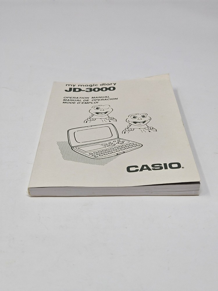 Casio My Magic Diary JD-3000 Black *Tested & Works* *Great Condition* *Rare*