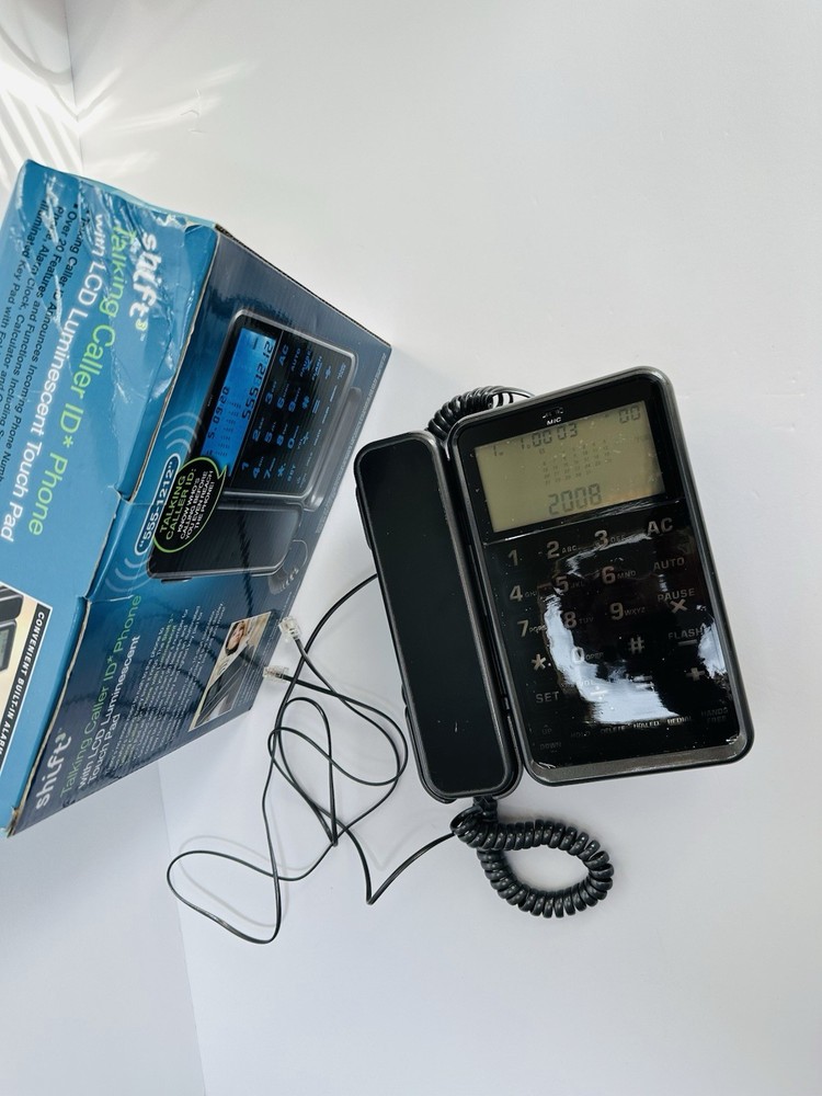 Shift3 Talking Caller ID LCD Touch Pad Corded Office TelePhone Working Great!