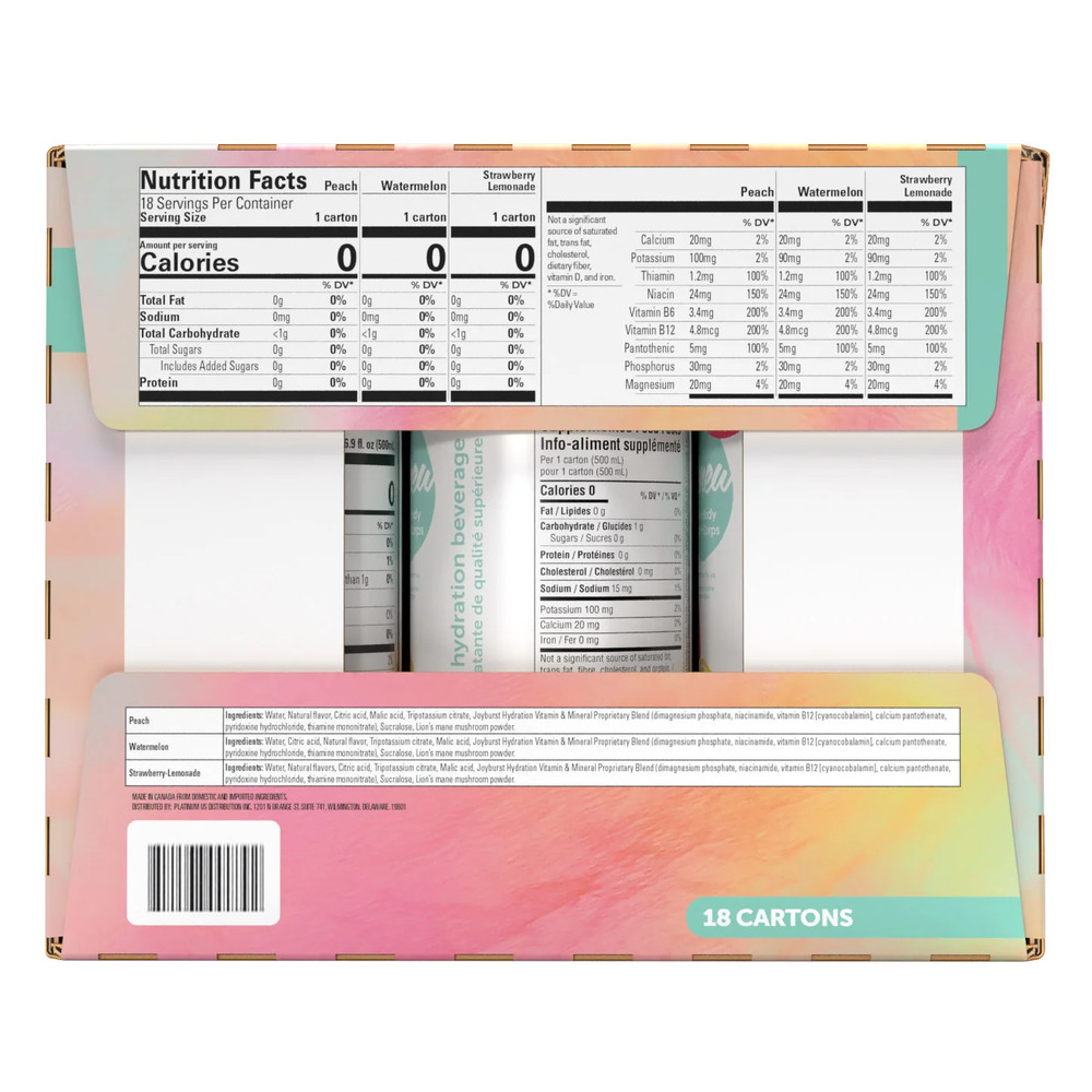 Joyburst Hydration Drink, Variety Pack, 16.9 oz, 18-count