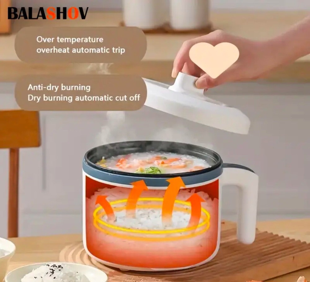 BALASHOV 1.7L Electric Rice Cooker / Single Double Layer / Multi Cooker