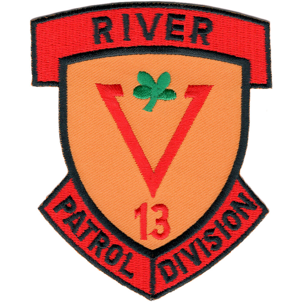 Rivdiv 513 River Patrol Division Patch Clover Leaf