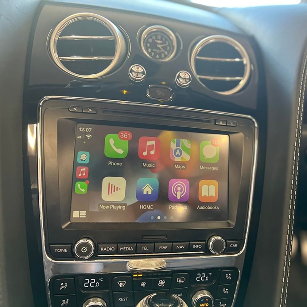 Wireless Apple Carplay Android Auto Adapters For Bentley Flying Spur 2012-2017