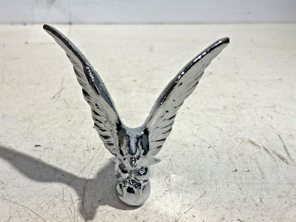 Chrome American Eagle Hood Ornament Pull Small International Peterbilt Kenworth