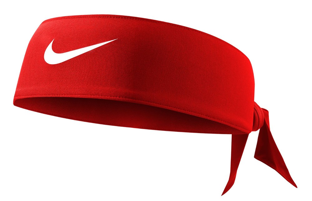 NIKE Dry Head Tie One Size Red White Training Running