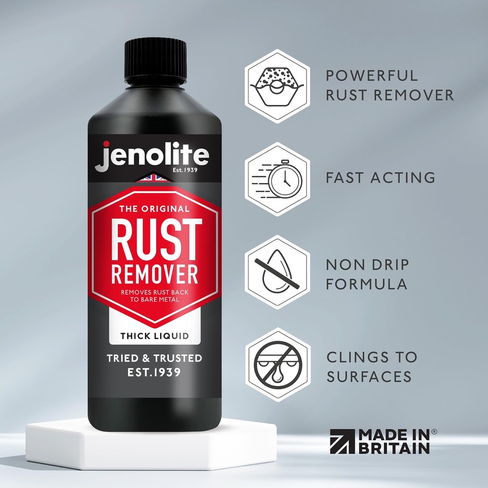 Rust Remover Thick Liquid | 500ml | Drip Free Formula | Fast Action | Th...
