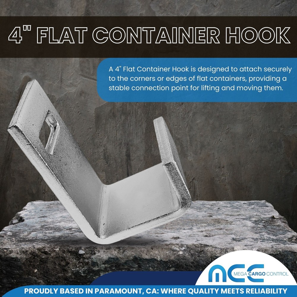 4 Pack 4" x 5' Roll Off Container Winch Strap for Cargo Securement Construction