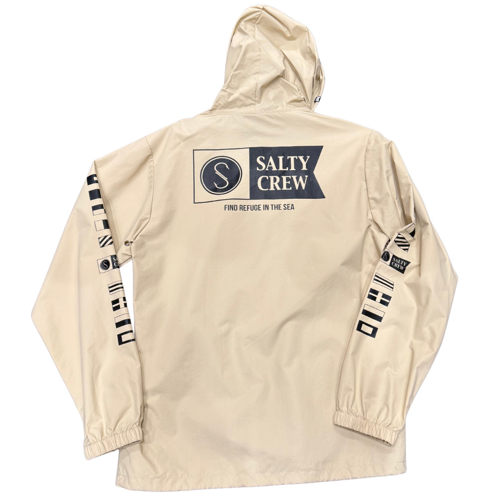 Size XL Salty Crew Alpha Snap Jacket - Cream