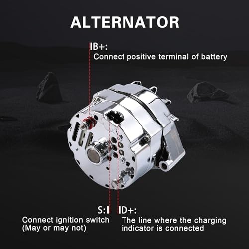 New Alternator Chrome Replacement For Chevy BBC SBC 110Amp 1 Wire High Output