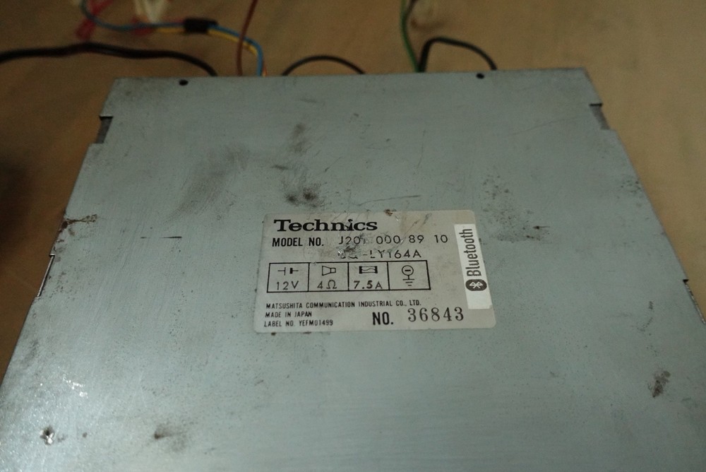 Technics for Mercedes Car. Model J201. Cassette/Bluetooth player. Classic Design