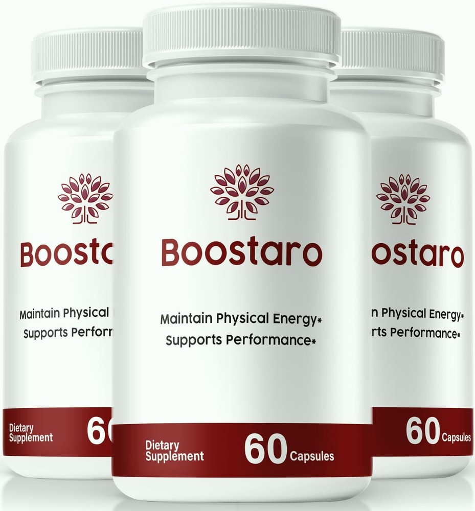 Boostaro Capsules, Boostaro Male Pills, Boostaro Supplement - 3 Pack