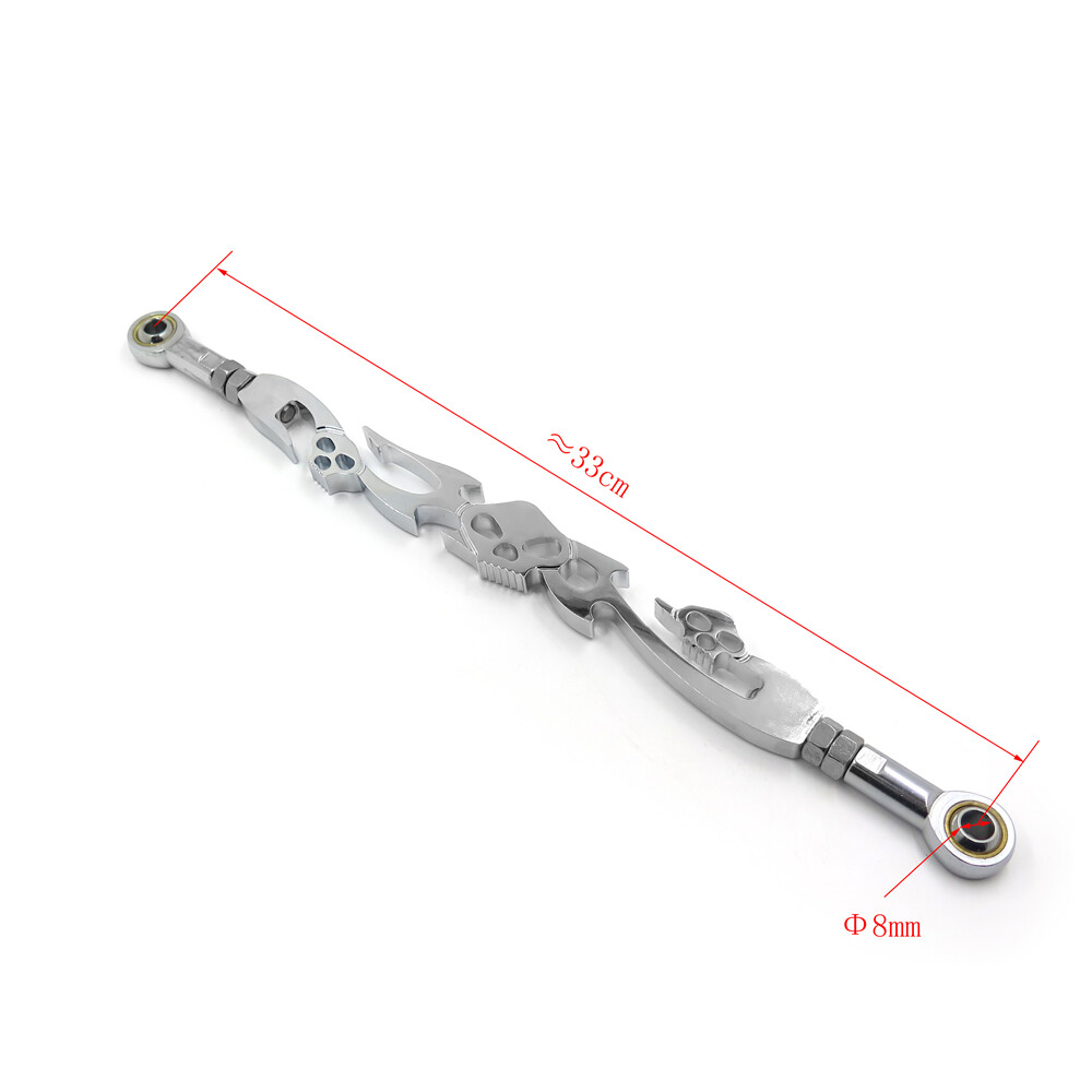 Chrome Skull Billet Shift Linkage For Harley Davidson Softail Standard FXST