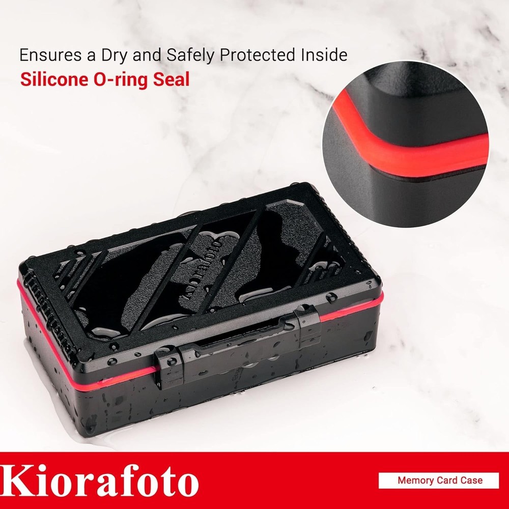 Durable Vertical Memory Card Organizer - Holds 36 Cards, Includes Stickers