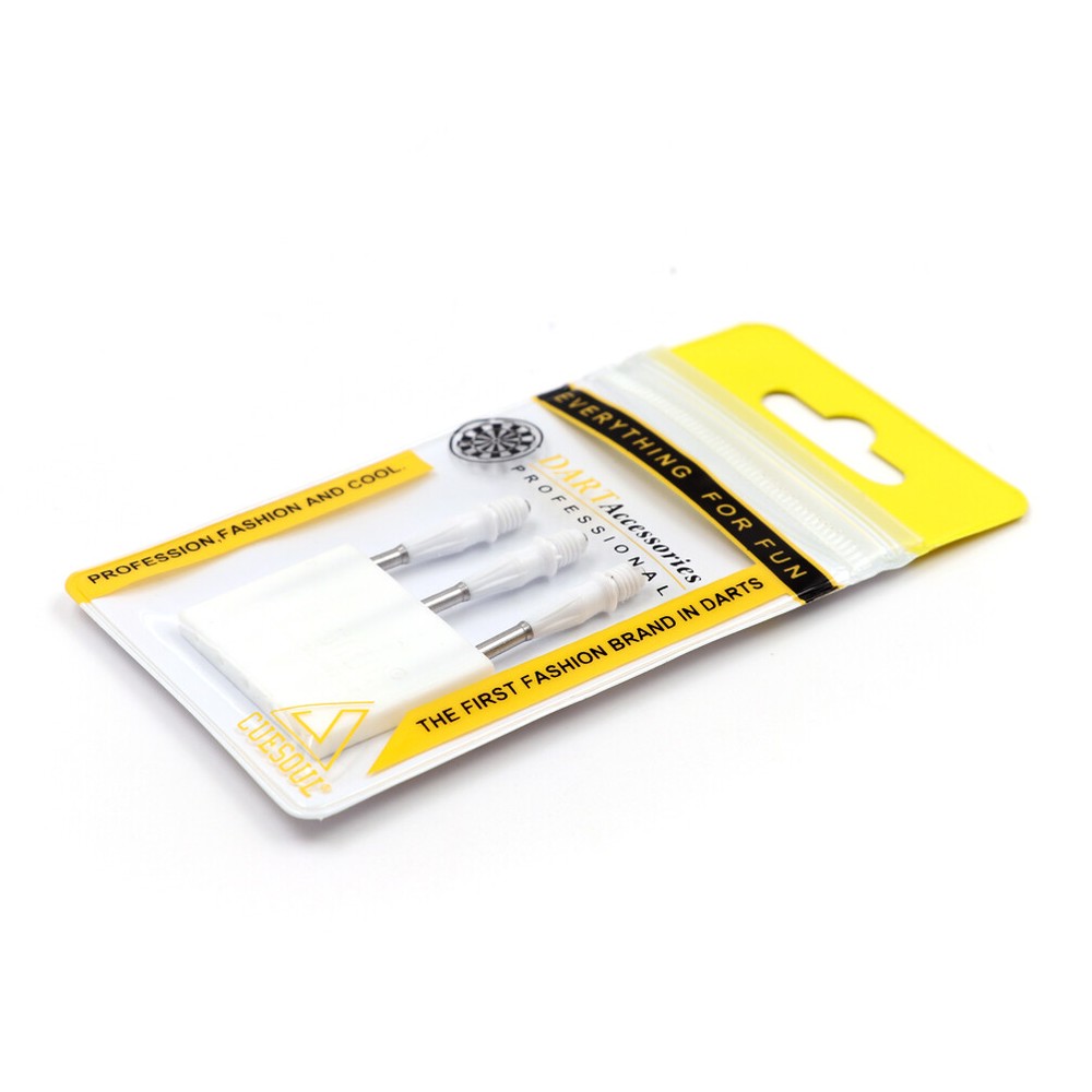 CUESOUL TOUCH-Point Conversion Dart Points for 2BA Soft Tip Darts-White