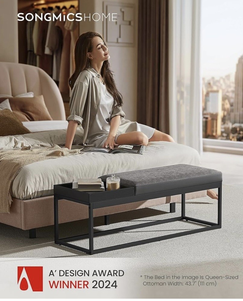 Ottoman Bench With Tray