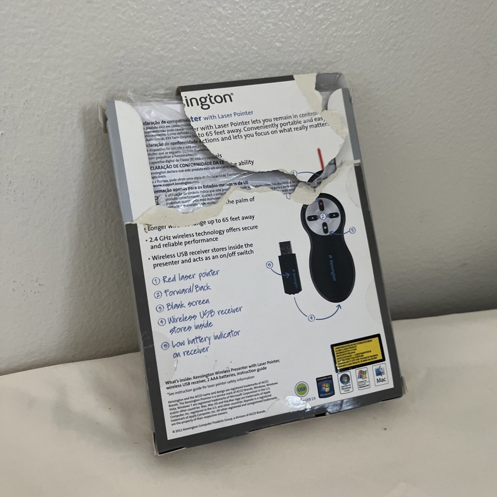 Kensington Wireless Presenter with Laser Pointer