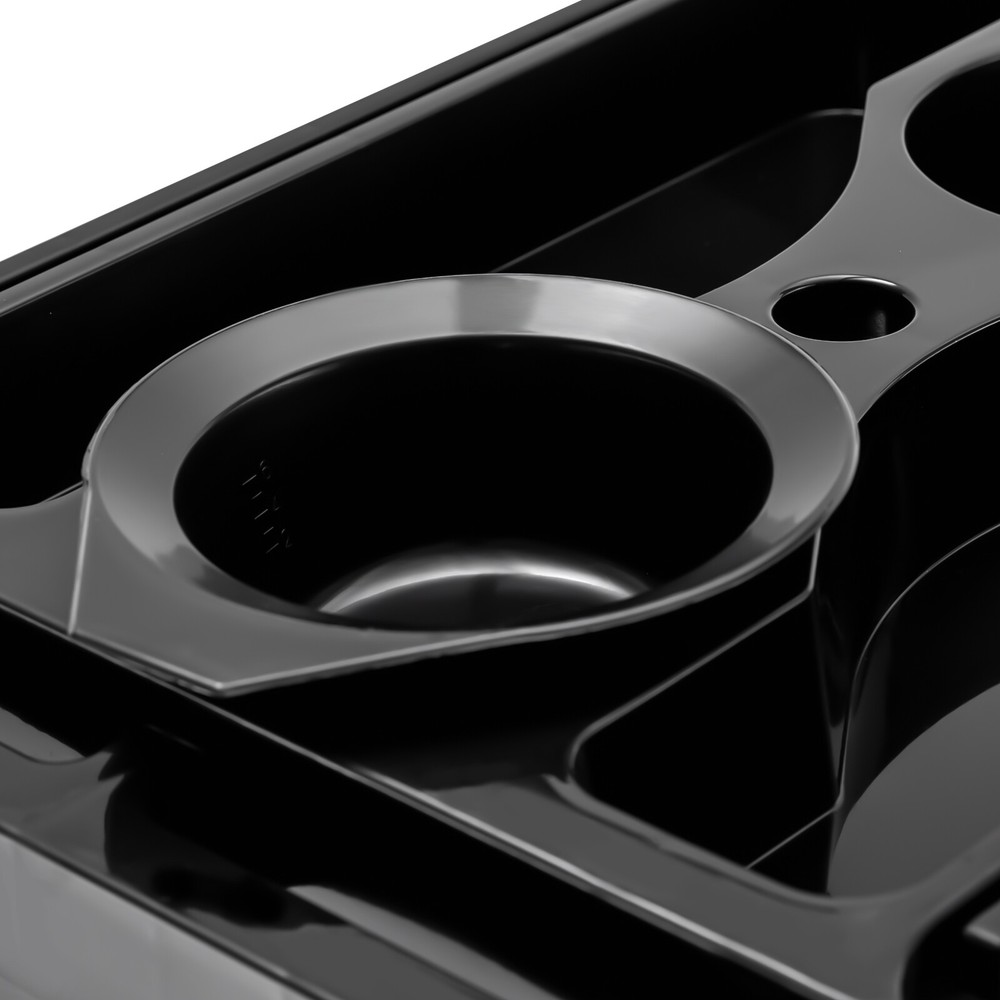 5 Tier Storage Bins with Lid Black Storage Container with Wheels Storage Office