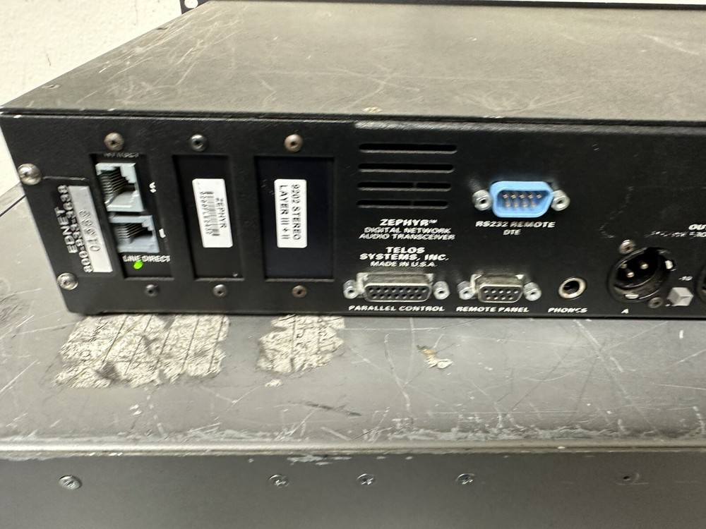 Telos Zephyr Digital Network Audio Transceiver Tested and Working