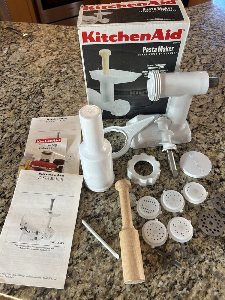 Kitchen Aid Gourmet Pasta Maker Stand Mixer Attachment White