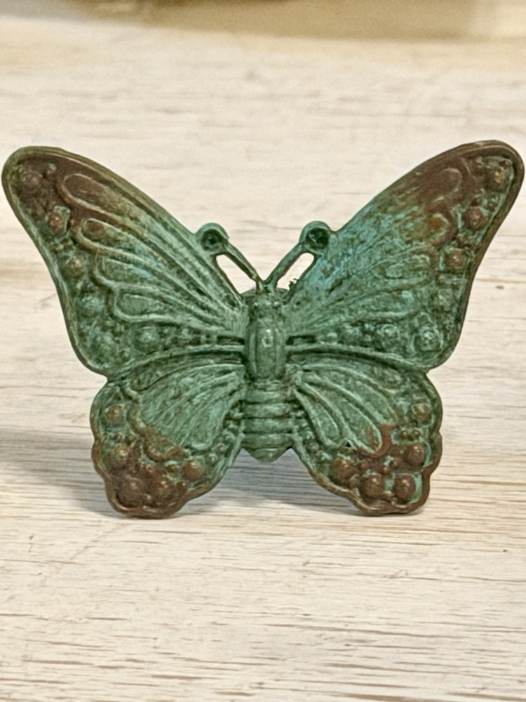 Rustic Antique Cast Iron Drawer Pulls Handle Butterfly Kitchen Cabinet Knob