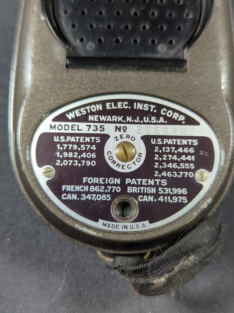 Weston Master II Model 735 Universal Exposure Meter - Photo Light Meter