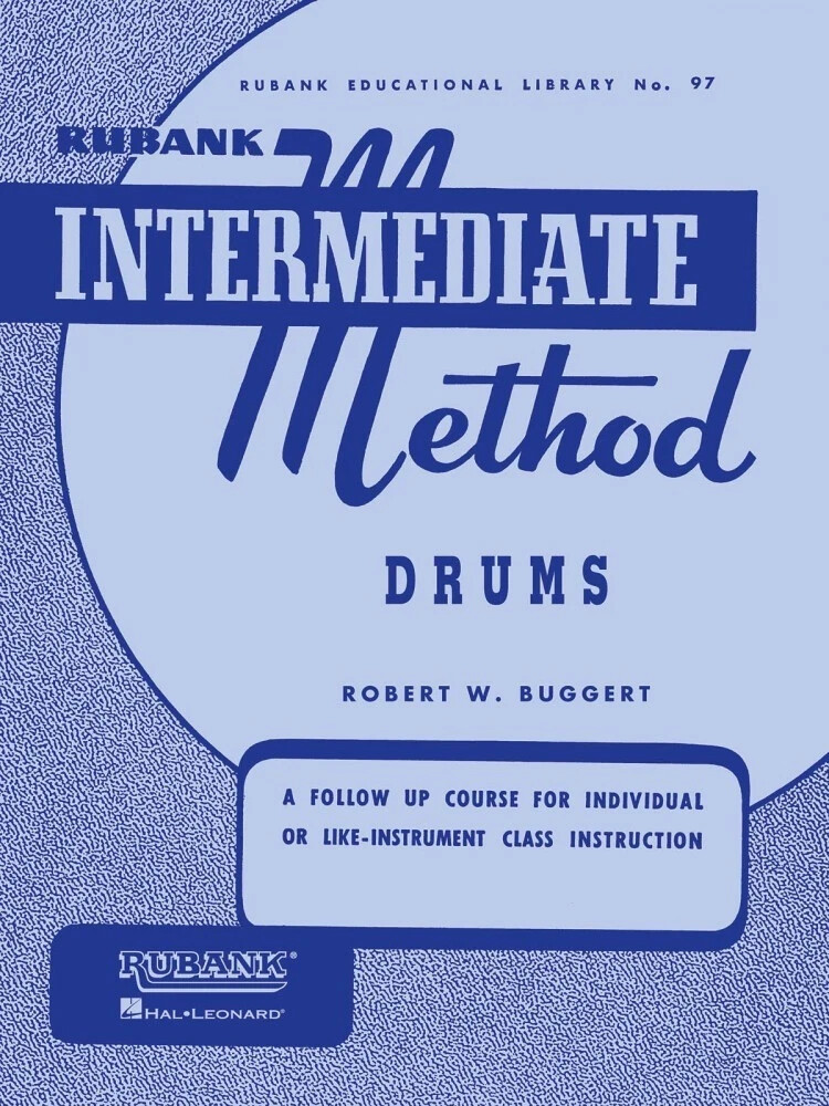 Rubank Intermediate Method for Drums Music Lessons Studies Scales Solos Book
