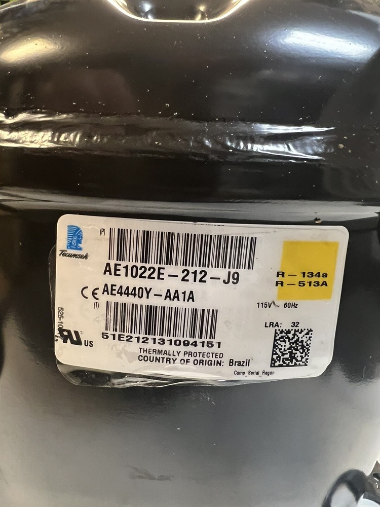 TECUMSEH COMPRESSOR AE4440Y-AA1A 1/3 HP 115V