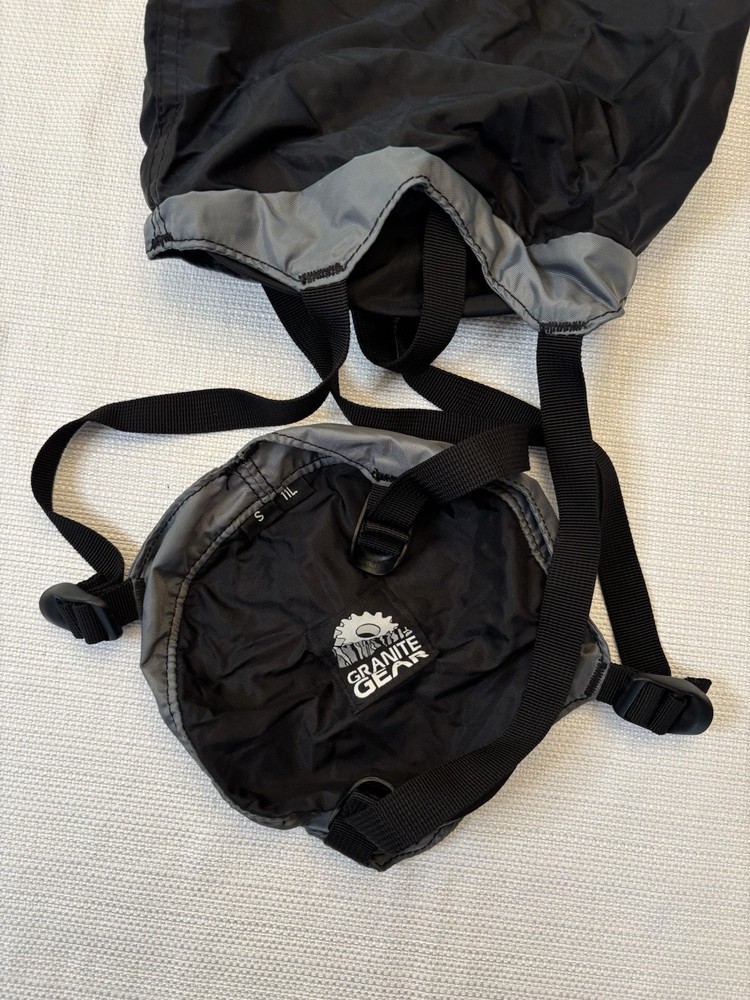 Granite Gear Rock Solid Compression Stuff Sack Black Size Small 11L
