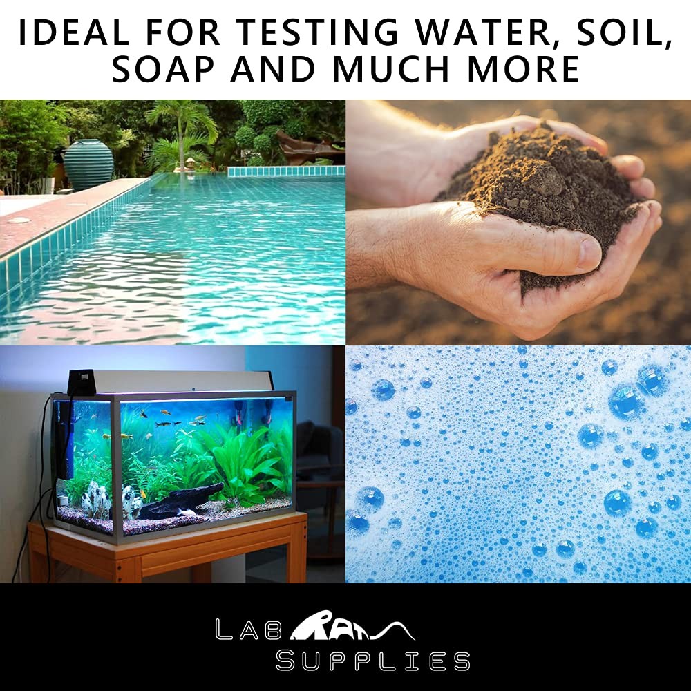 Plastic pH Test Strips, Universal Application pH 0-14, 100 Strips | for