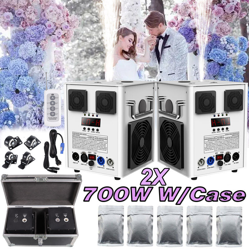 4PCS 700W Large Cold Spark Firework Machine Stage Effect DMX Machine Party Disco