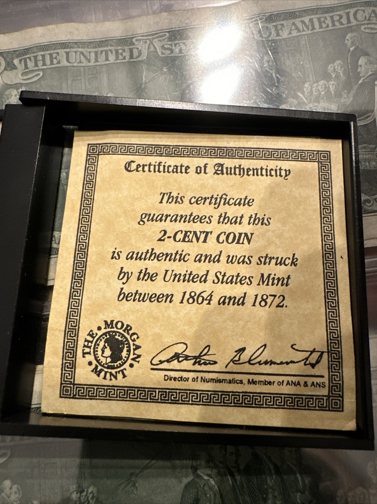 US Coin 1865 Two Cent Piece