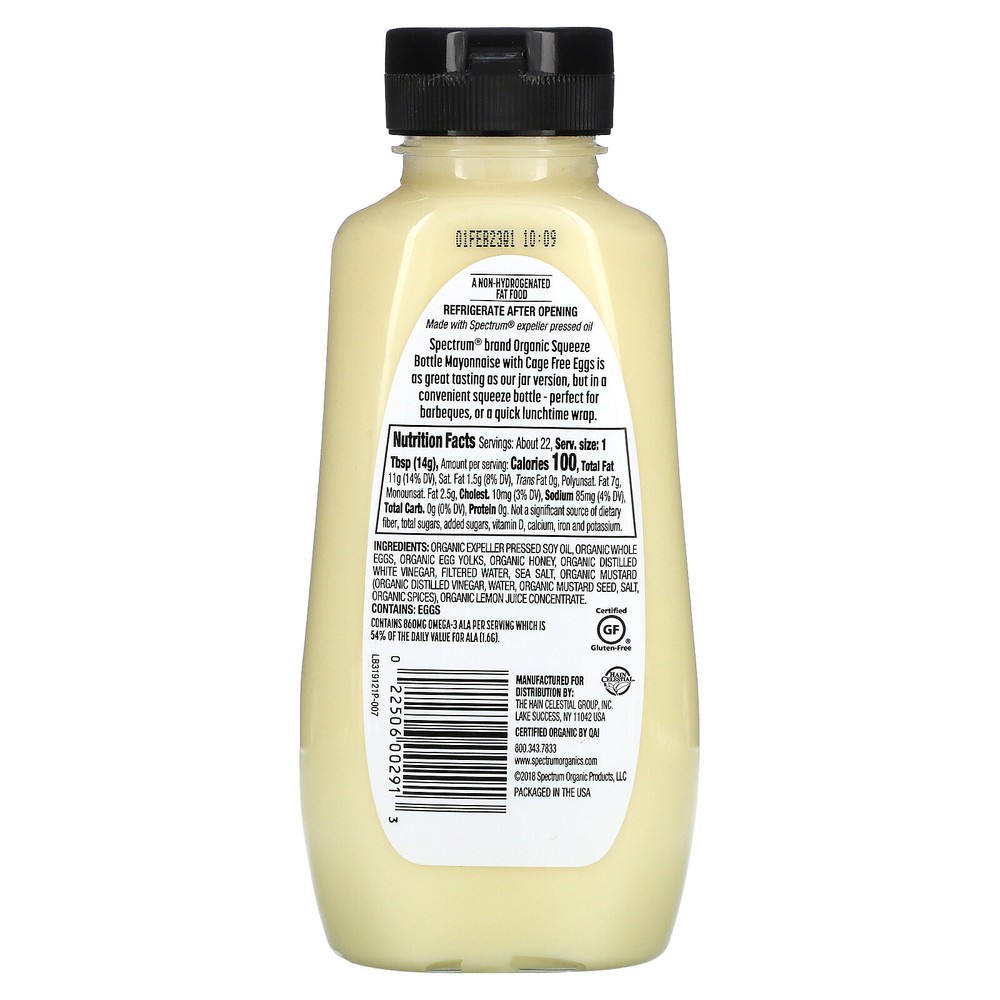 Organic Mayonnaise, 11.25 fl oz (332 ml)