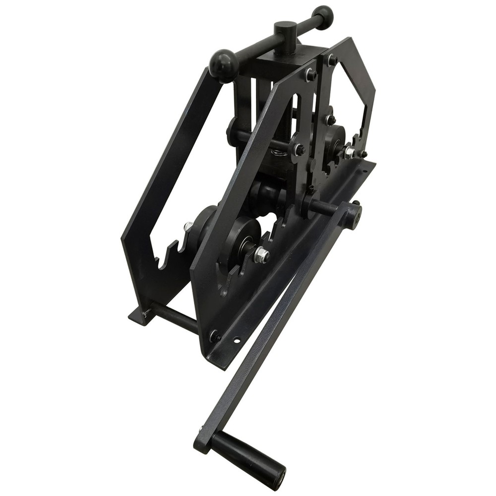 Portable Pipe Bender Dual Handle Adjustable Bending Angle Round Tube Roller
