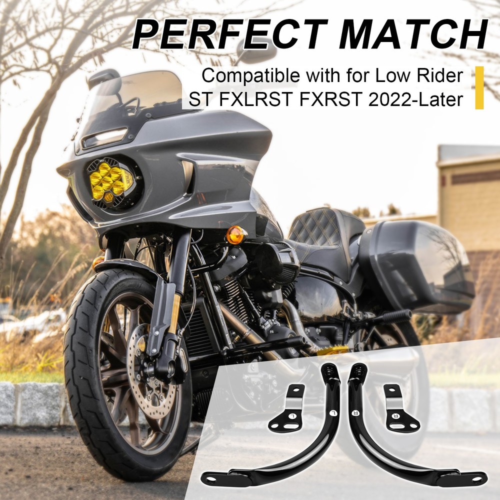 Front Fairing Lower Support Bar Bracket Kit Mount for Harley Softail ST 2022-24