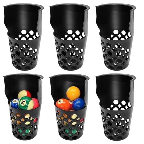 Pool Table Pockets Replacement Pockets for Billiard Table Set of 6 Large