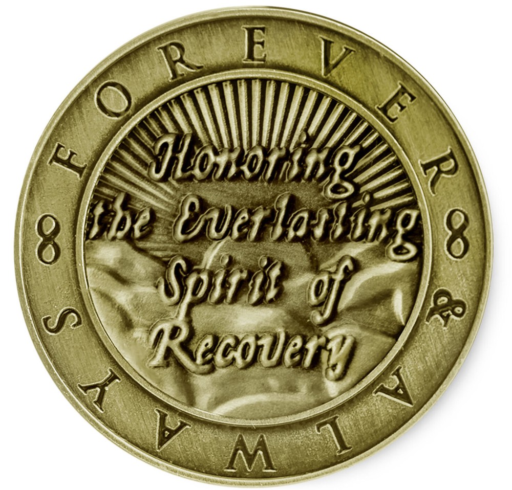 Infinity Coin /Token/Chip/ Medallion Premium Bronze 12 Step Recovery Program