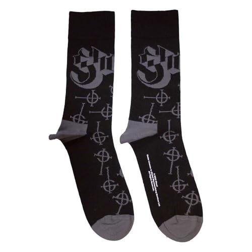Ghost Symbol Band Logo Pattern Crew Socks Size US Sizes 6-12